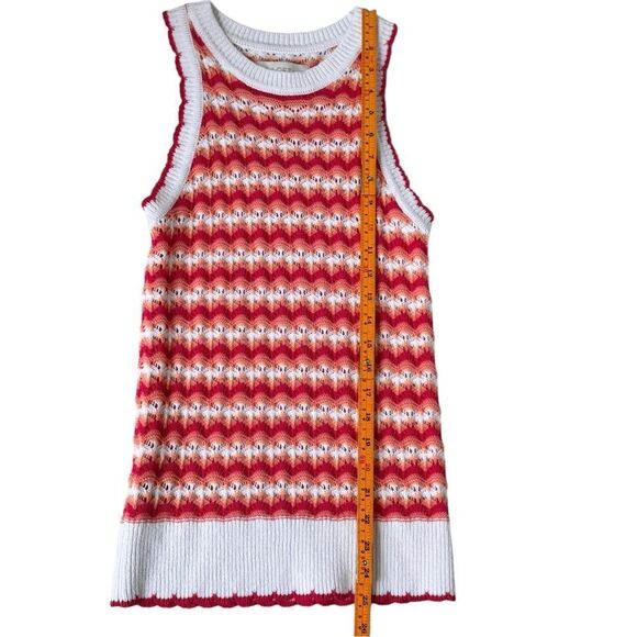 LOFT Petites Sleeveless Colorful Scalloped Halter Sweater Tank. XSP. NWOT. - Picture 5 of 7